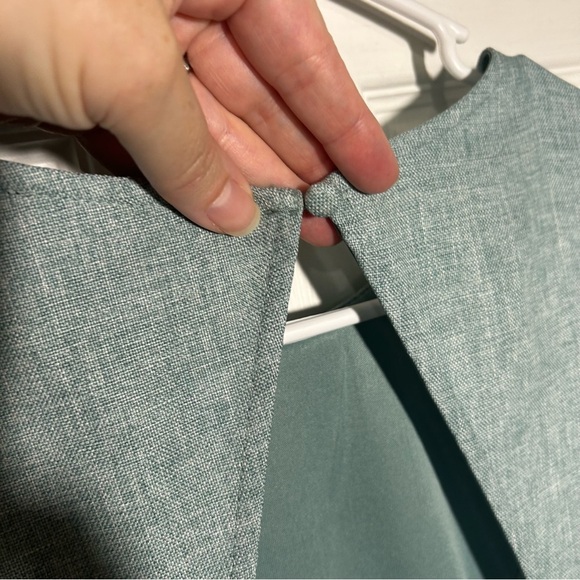 Lulu's Winsome Backless Skater Mini Dress Mint Blue Pockets Fit & Flare Medium - Picture 9 of 15